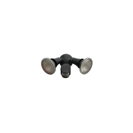 SECURITY D/ADJ ES Blk 5K IP44 incl 10W PAR30 w/sensor