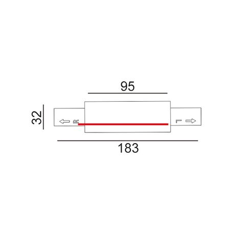 TRACK 1 Circuit 3 Wire 2M WH (incl LIVE & END CAP)