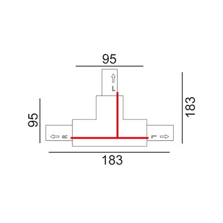 TRACK 1 Circuit 3 Wire End Cap BLK