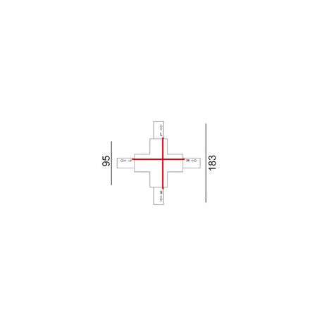 TRACK 1 Circuit 3 Wire End Cap BLK
