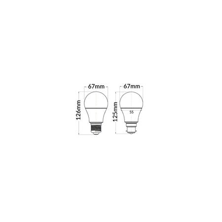 GLOBE LED ES GLS 15W 5000K FR 1470 Lm