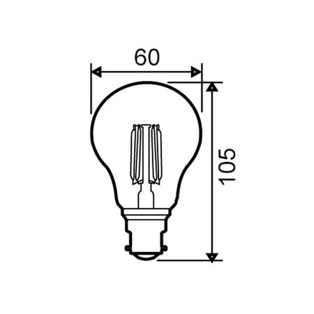 GLOBE LED ES GLS 8W 2700K FR 800 Lm