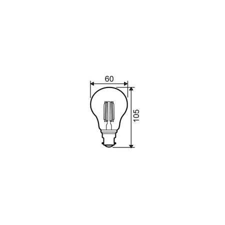 GLOBE LED BC GLS 8W 6000K FR 800 Lm