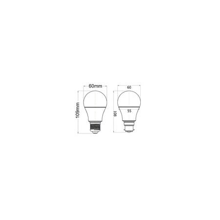 GLOBE LED BC GLS DIMM 10W 3000K FR 810 Lm