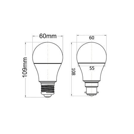 GLOBE LED ES GLS DIMM 10W 5000K FR 850 Lm