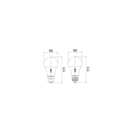 GLOBE LED BC GLS TRI 10W 3K/4K/5K FR Wh 810 Lm