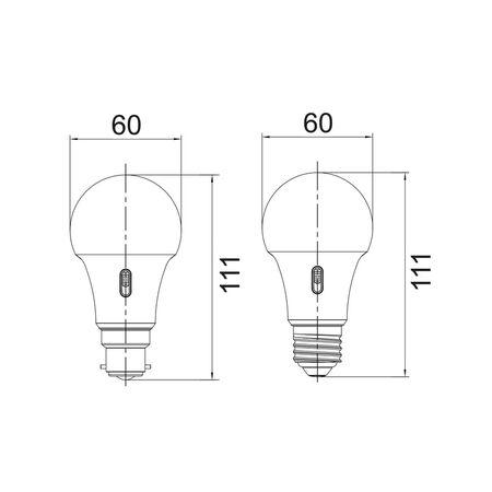 GLOBE LED BC GLS TRI 10W 3K/4K/5K FR Wh 810 Lm