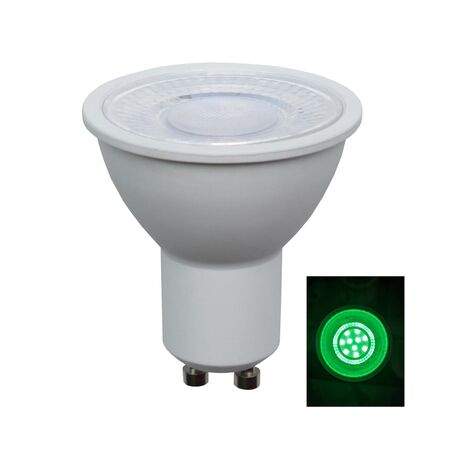 GLOBE LED AC GU10 5W Green Wh 50 Lm