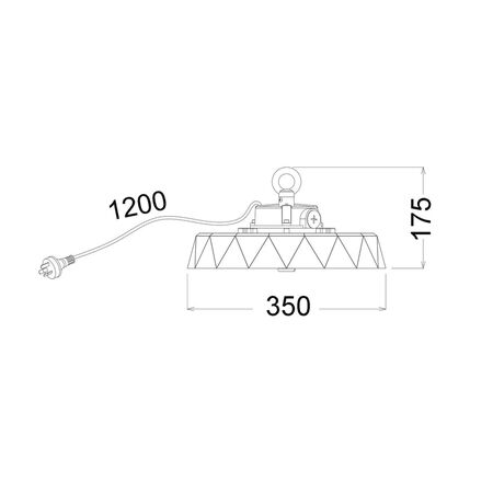 PIR Sensor for HIBTRI2 (Optional) Dim level (0-30%) Hold time (5S-10M) Plug In