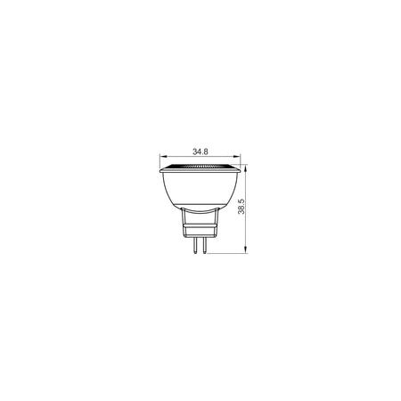 GLOBE LED 12V DC GU4 MR11 4W 5K White 260 Lm