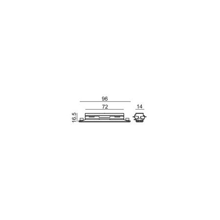 TRACK 1 Circuit 3 Wire Elbow Connector- RIGHT WH