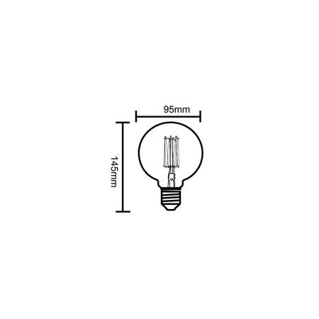 GLOBE CARBON BC G95 25W 2000K 50 Lm