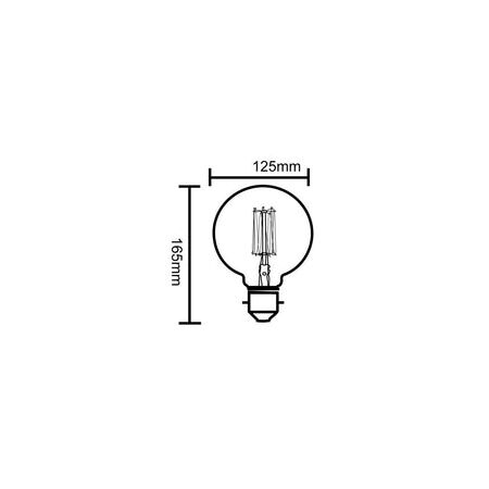 GLOBE CARBON BC G125 25W 2000K 50 Lm