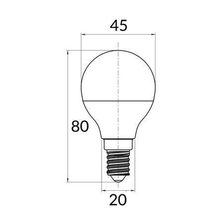 GLOBE LED BC F/RND 3W 5000K FR 260 Lm