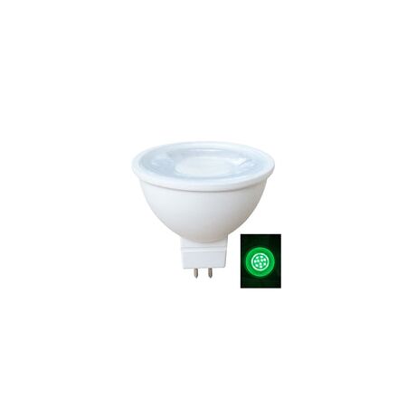 GLOBE LED 12V AC/DC MR16 5W GREEN Wh 50 Lm