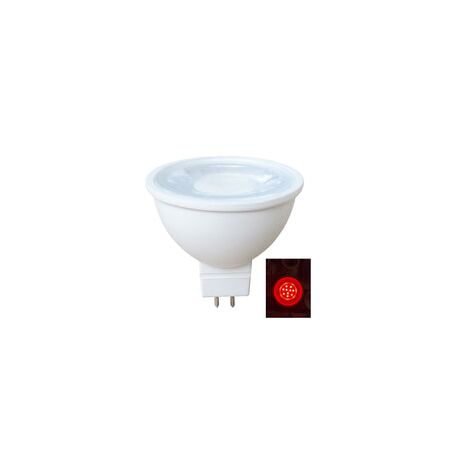 GLOBE LED 12V AC/DC MR16 5W RED Wh 50 Lm