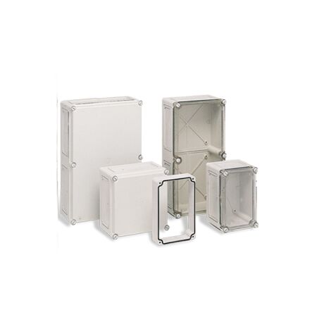 PM encl. IP65, 270x180x165, Opaque lid