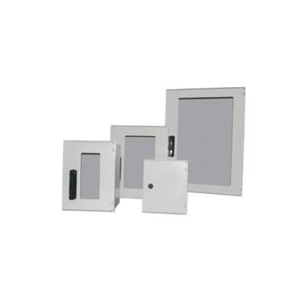 PU encl. IP66, 600x500x230, Window door, 3pt lck