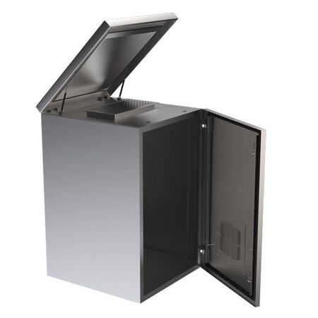 CERTECH 18RU 600mm Deep Stainless Steel Outdoor Wall Mount Cabinet, IP45 Rated