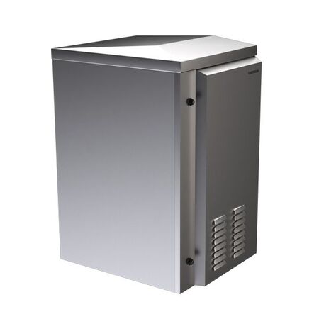 CERTECH 18RU 600mm Deep Stainless Steel Outdoor Wall Mount Cabinet, IP45 Rated