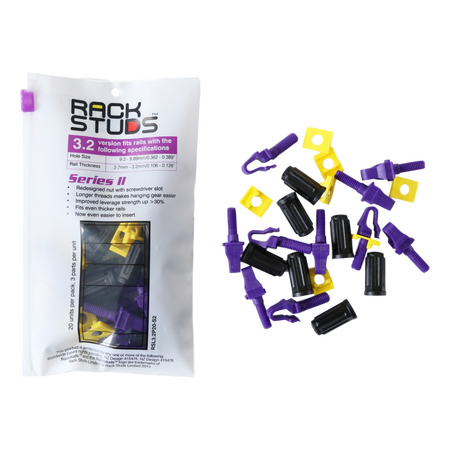 Rackstuds 20pc Pack, Purple Studs