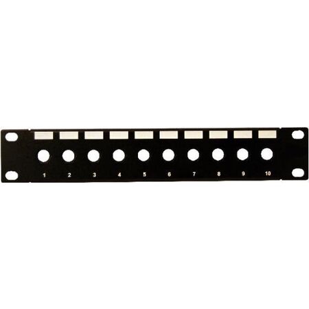 10" 10 Port Unloaded Hexagonal Patch Panel