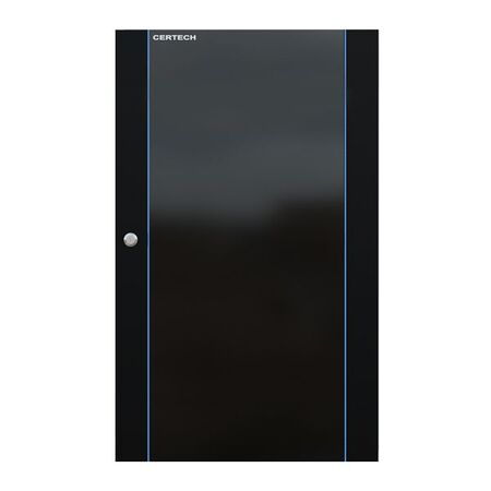 CERTECH Perspex Door for 24RU Wall Mount Racks, w/ Small Round Lock