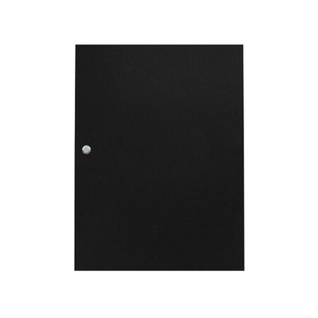 CERTECH Solid Steel Door for 18RU 600mm Wide Premier Series Racks, w/ Small Round Lock