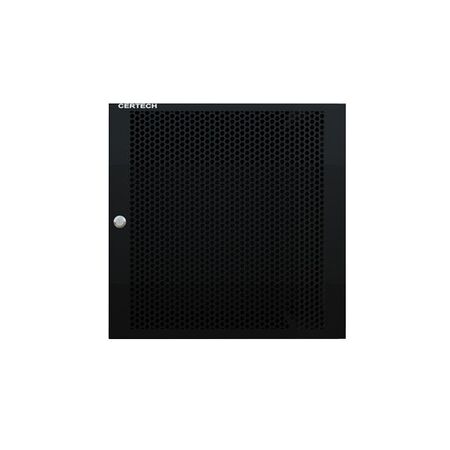 CERTECH Perforated Steel Door for 12RU Wall Mount Racks, w/ Small Round Lock