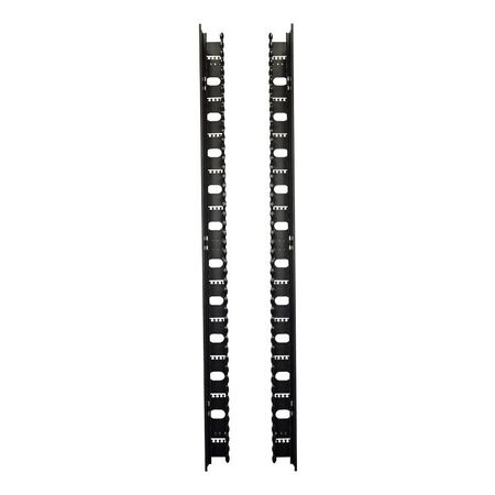 CERTECH 42RU 100mm Deep Vertical Cable Duct w/ Hinged Cover, 2pc Set