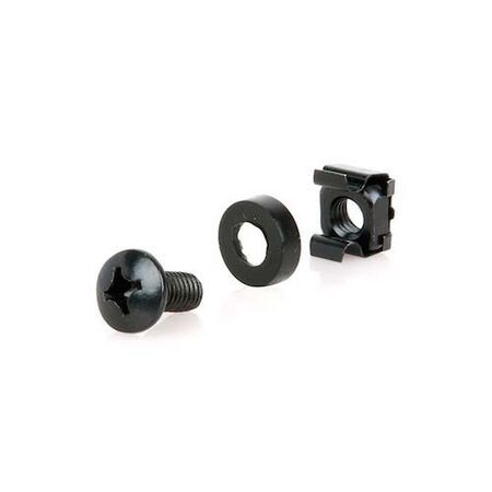 CERTECH 3 Piece M6 Cage Nut, 100pc Pack, Black