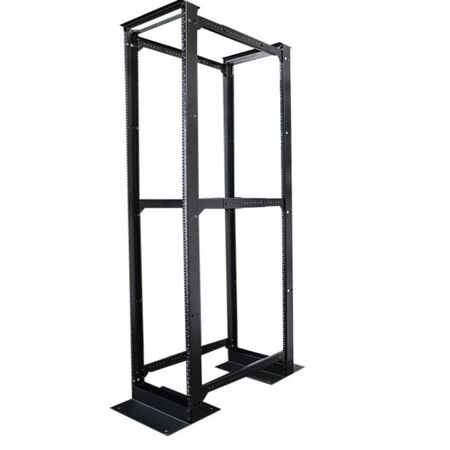 18RU 4 Post Depth Adjustable Open Rack