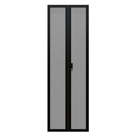 CERTECH Perforated Steel Barn Doors for 37RU 600mm Wide Premier Series Racks, w/ Push Button Lock