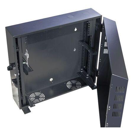 CERTECH Vertical Wall Mount Cabinet 2RU Horizontal, 4RU Vertical, Short Model