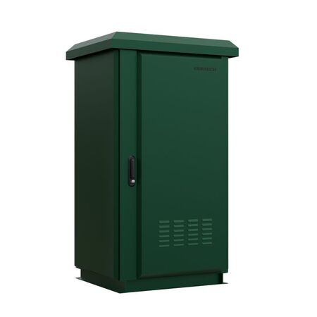 CERTECH 24RU 600mm Deep Outdoor Freestanding Cabinet. IP45 Rated, Forest Green **Made to Order**