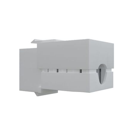 Cat6 RJ-45 UTP Keystone Jack. White, 90 degrees