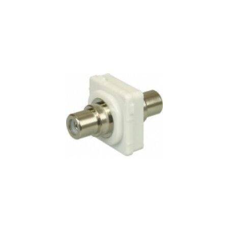 RCA-RCA Connector for Australian Style Wall Plates, White