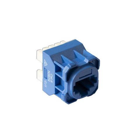 Cat6 RJ-45 UTP Wall Plate Jack. Blue