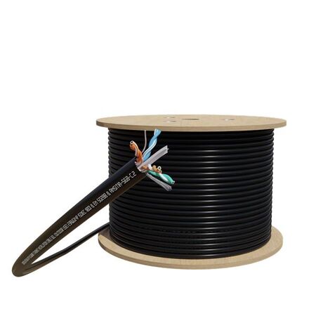CERTECH 305M Cat6 U/UTP Solid External (Above Ground) Cable
