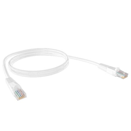 CERTECH Cat6 24AWG U/UTP RJ45 Patch Lead, 1.5m, White PVC Jacket