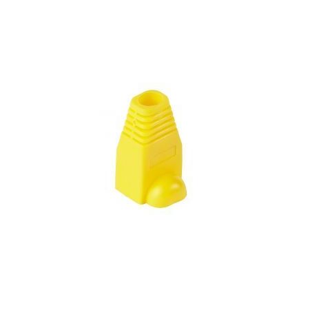 RJ45 Strain Relief Boot, Yellow - 10pc Pack