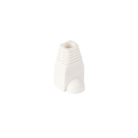 RJ45 Strain Relief Boot, White - 10pc Pack