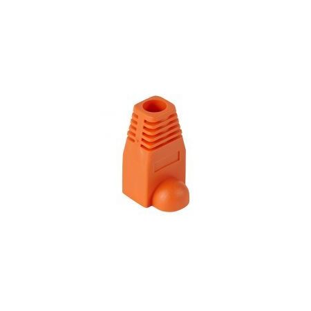 RJ45 Strain Relief Boot, Orange - 10pc Pack