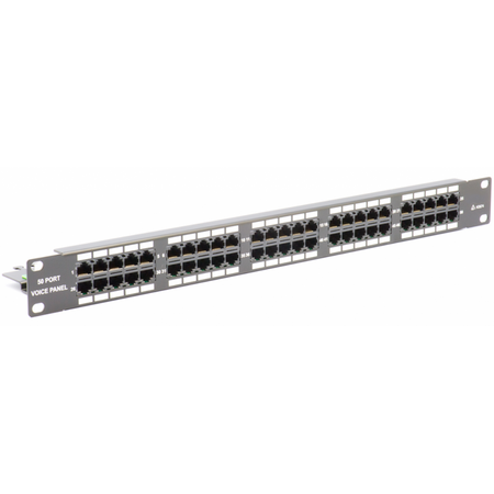 CERTECH 50 Port 19" Voice Rated Patch Panel
