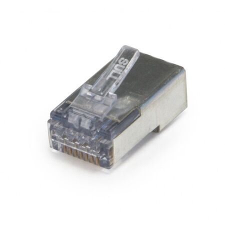 Platinum Tools ezEX44 Shielded CAT6 Connector w/ Internal Ground, 50pc Jar