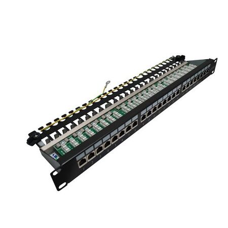 CERTECH 24 Port 19" Cat6A Shielded Patch Panel