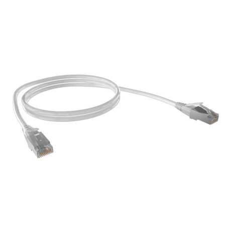 CERTECH Cat6A 26AWG S/FTP 10G RJ45 Patch Lead, White LSZH Jacket, 2m