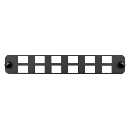 Flat 12 Port LC Duplex / SC Simplex Adaptor Plate