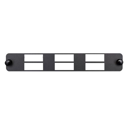 Flat 6 Port SC Duplex / LC Quad Adaptor Plate