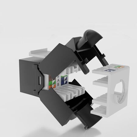Cat6A RJ45 UTP Tool-less Keystone Jack. 24pc Pack